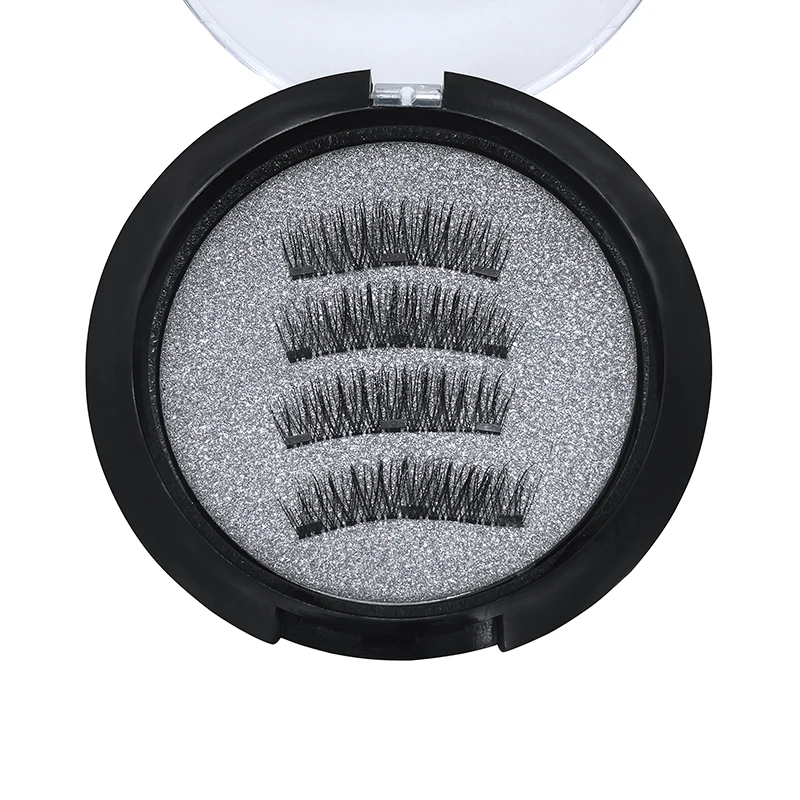 

Magnetic eyelashes with 3 magnets handmade 3D magnetic eyelashes natural false eyelashes magnet eyelashes with gift box