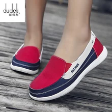 DUDELI Осень Женская полотняная женская обувь без шнуровки Лоферы женская обувь на плоской подошве теннисные туфли Женская дышащая обувь на плоской подошве водонепроницаемые Мокасины