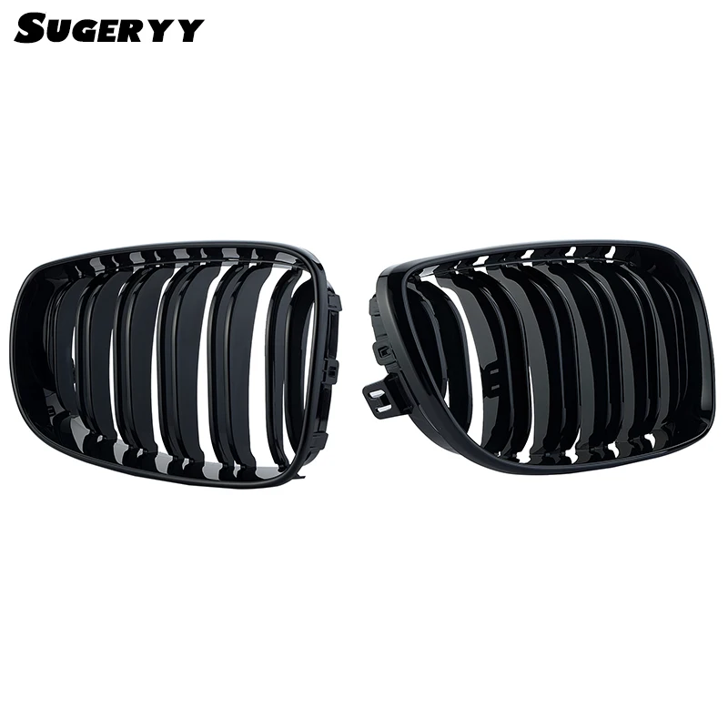 

SUGERYY 1 Pair For BMW 1 Series E81 E87 120d 120i 130i Front Center Kidney Grilles Matte Black 2008-2011 Car Grill New Arrival