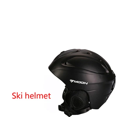 Лыжный шлем+ двухслойные очки интегрально-Литые лыжные лыжи/сноуборд/скейт/скейтборд/шпон шлем+ противотуманные лыжные очки - Цвет: 4
