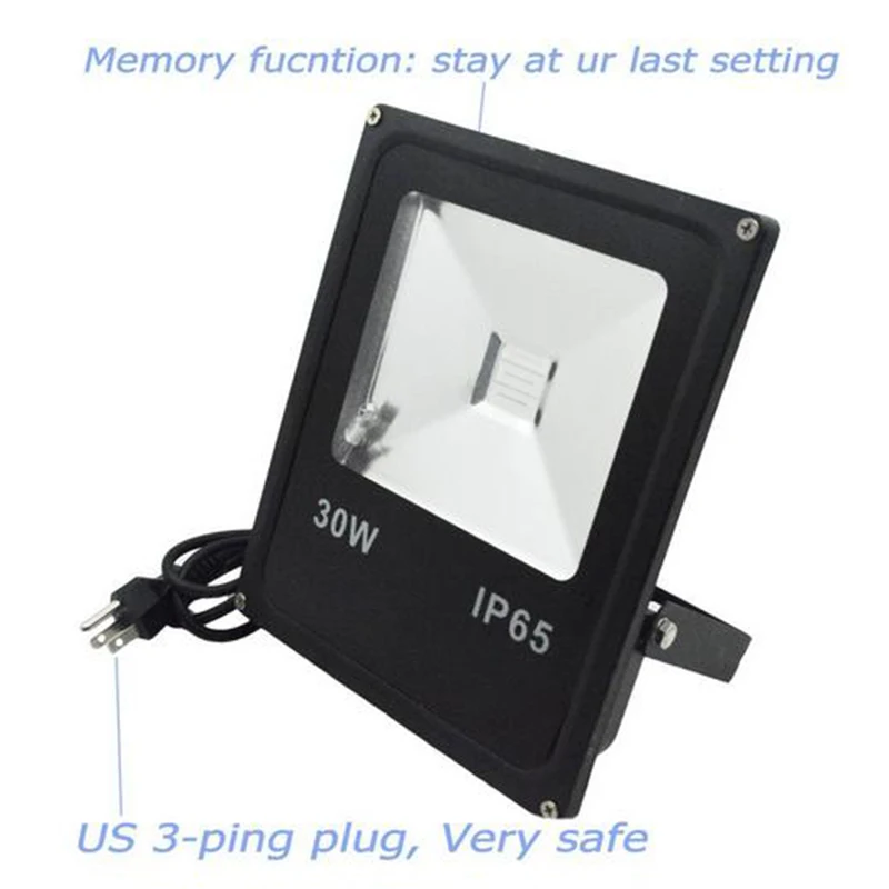 GLW 30 Вт RGB пульт дистанционного управления прожектор водонепроницаемый