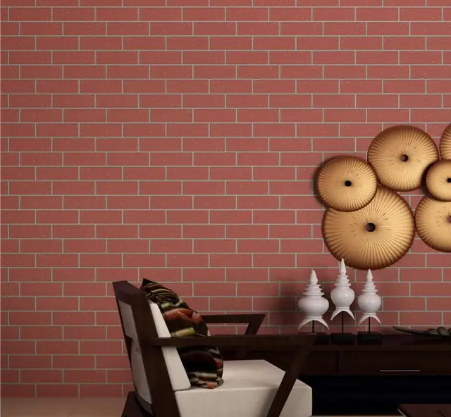 Beibehang Retro Brick Wallpaper Green Brick 3D Stereo Bump