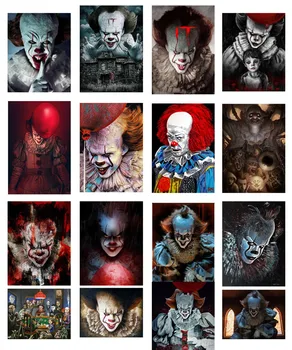 

5D DIY Diamond Painting Horror clown zombie Embroidery Full Square Diamond Cross Stitch Rhinestone Mosaic Painting Decor Gift