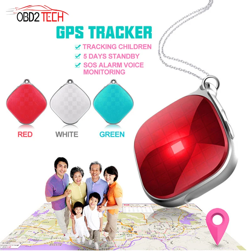 Mini A9 GPS Tracker Necklace SOS Call Remote Voice Monitor GPS WiFI LBS