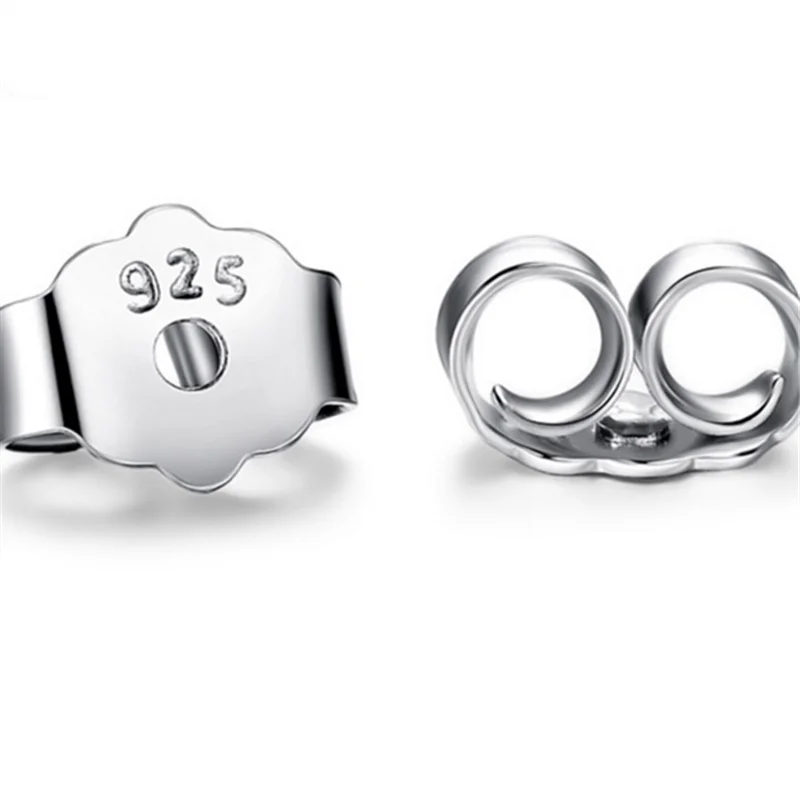 Бесплатная доставка 200 шт. украшение для ушей-бабочек из стерлингового серебра 925