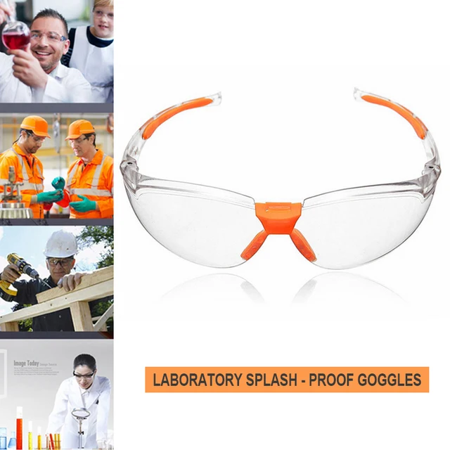 Safety Eyewear protective glasses Bicycle Protective Glasses Clear Dust-Proof Glasses Goggles Lab Medical Student Eyewear