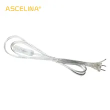 1 x кабель включения 1,8 м вкл. Выкл. Шнур питания для светодиодный лампы с переключателем США, ЕС. Штекер, светильник, переключение, белый провод, удлинитель