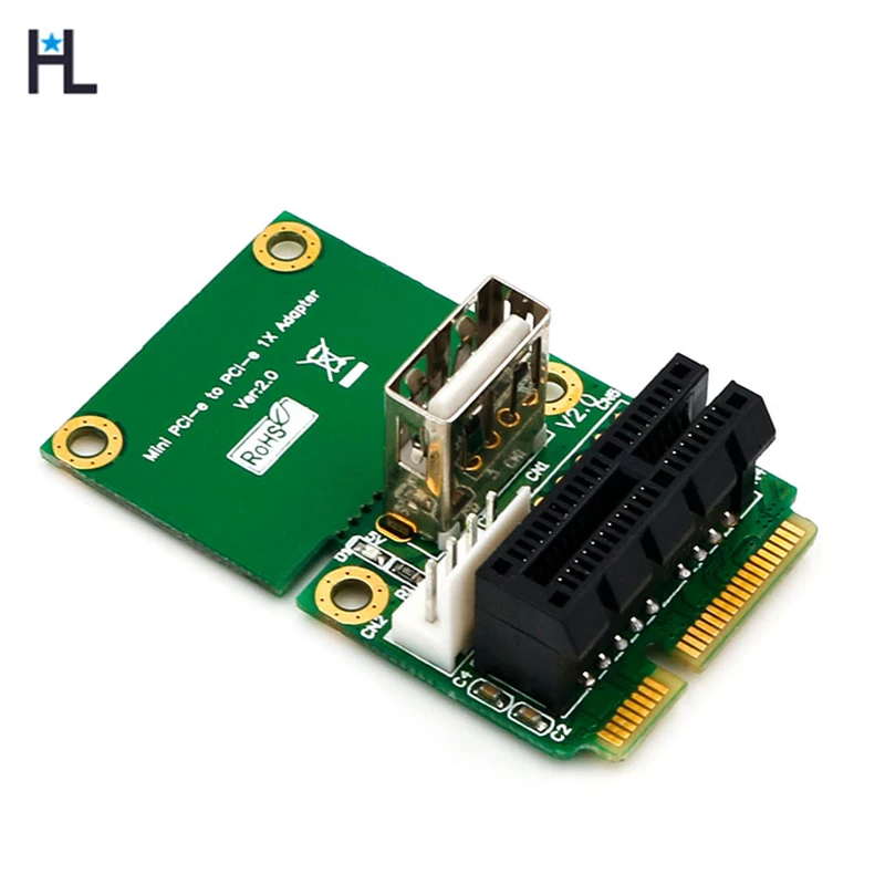Mini PCIE to PCI Express 1x with USB 2.0 interface support Half/ Full ...