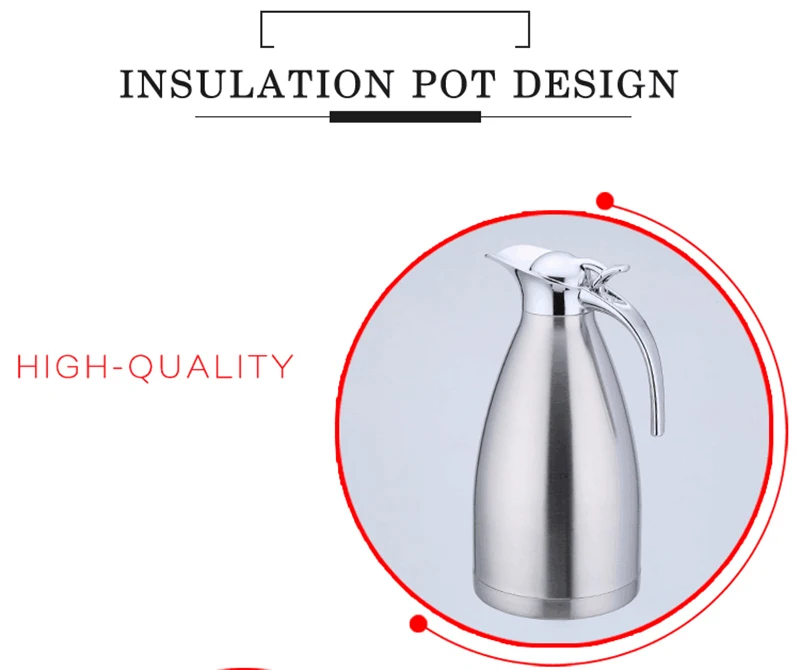 2 Liter Large Coffee Carafe Double Wall Stainless Steel Thermal Bottles Flask Tea Pot Jug With Lid Vacuum Insulated Thermos Coffee Carafe18