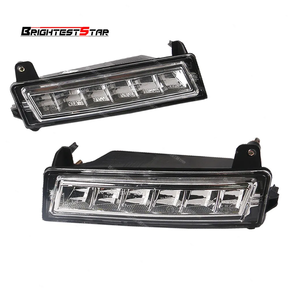

Pair 1649060251 Front LED Daytime Running Light DRL For Mercedes W164 X164 X204 ML350 ML450 GL450 GLK350 2010 2012