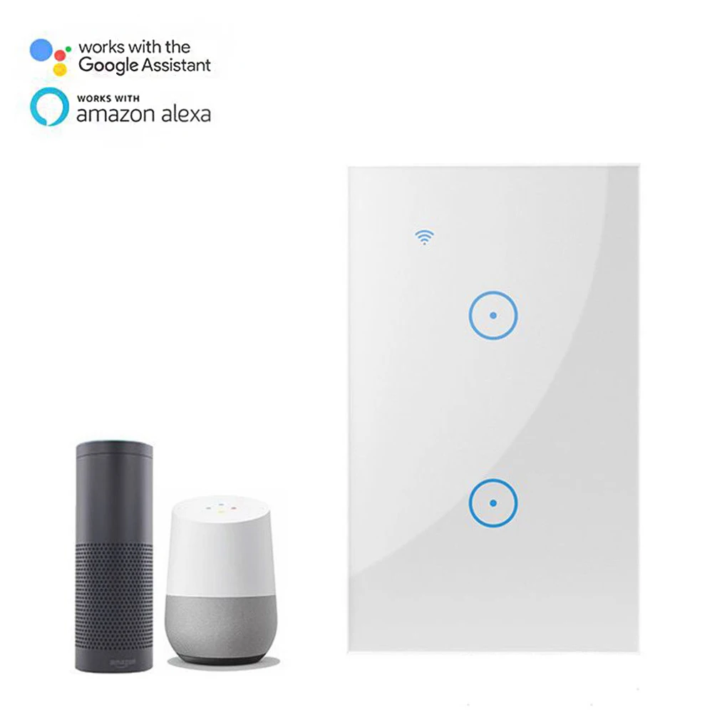 Замена для Alexa/Google APP 1/2/3 умный дом, Wi-Fi, сенсорный настенный выключатель Панель Interlligent предметы домашнего обихода