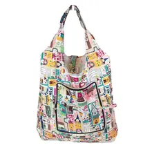 18 цветов, складная Удобная хозяйственная сумка с принтом, многоразовая сумка-тоут, сумка-Органайзер, модная дорожная сумка для покупок