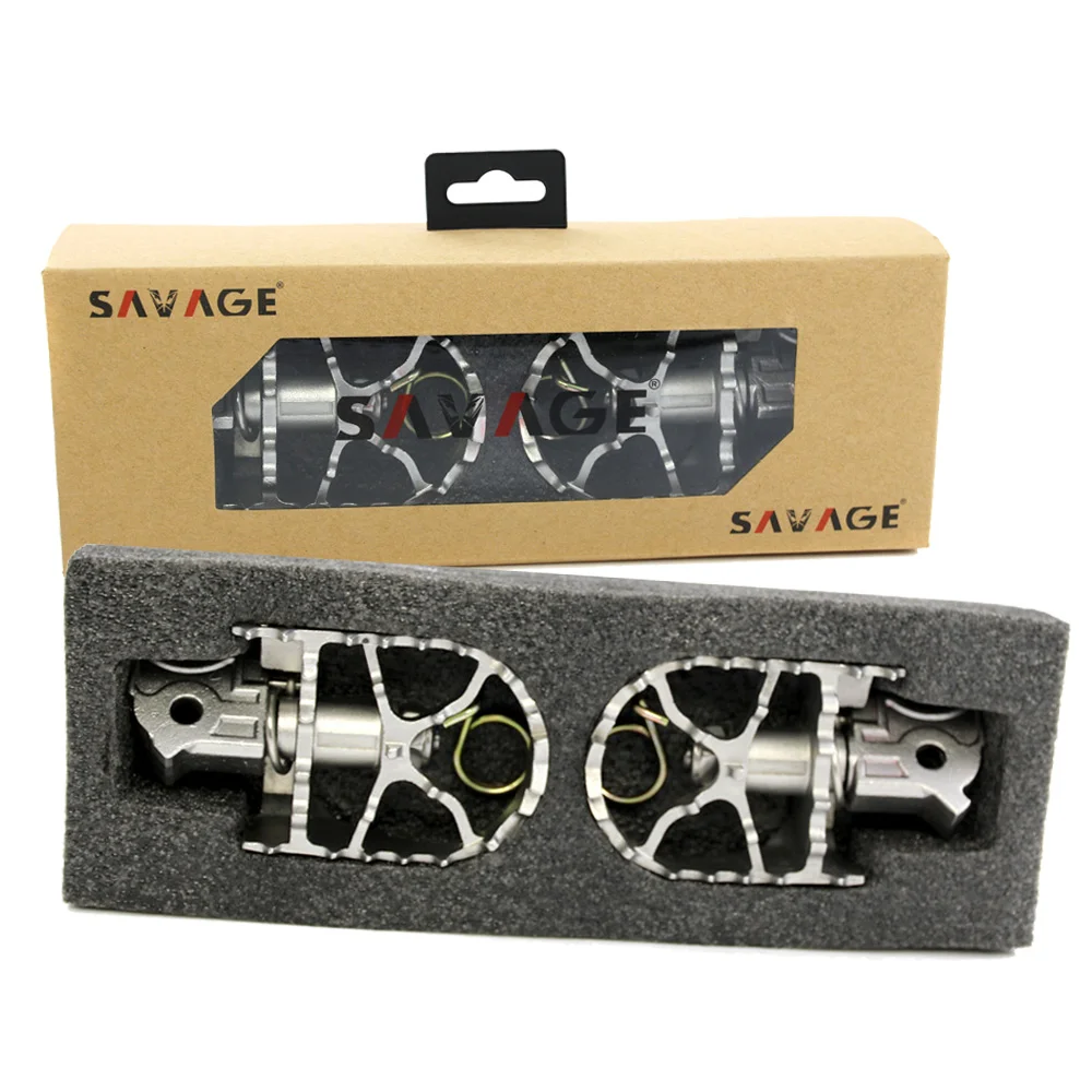 For BMW R1200GS 2014 2018 Motorcycle Wide Enduro Foot Pegs Tilt Angle