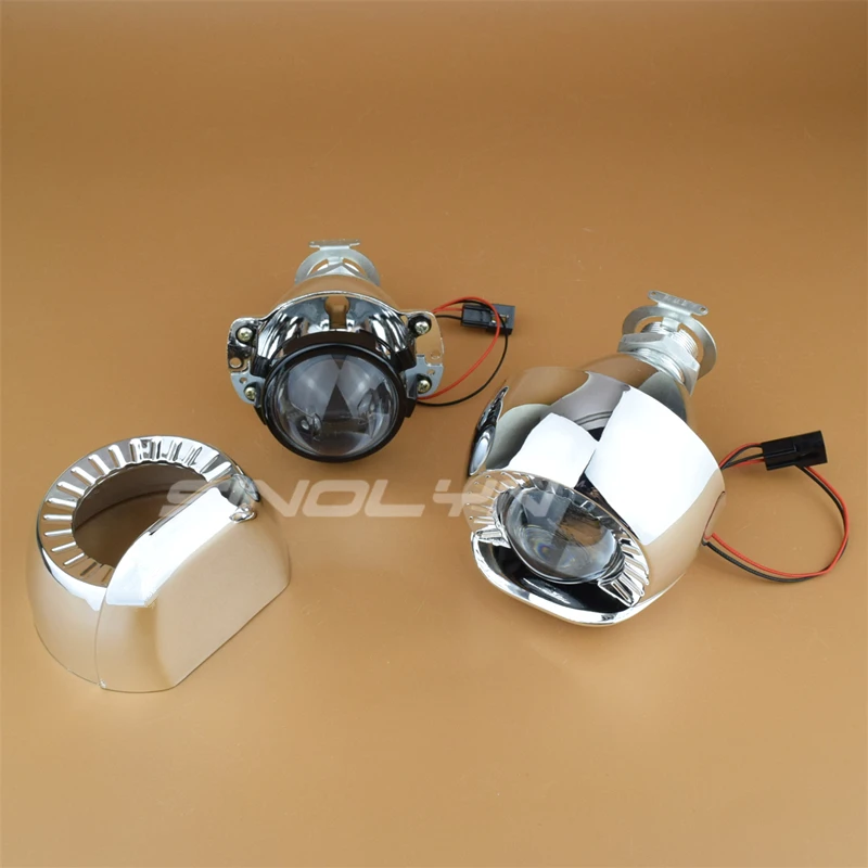 Lente de Automóveis Luzes do Carro Sinolyn Farol Lentes Bi-xenon Hid Projetor 1.8 Automobiles Acessórios Retrofit Uso h1 Lâmpadas h4 h7 10 Toys & Sports