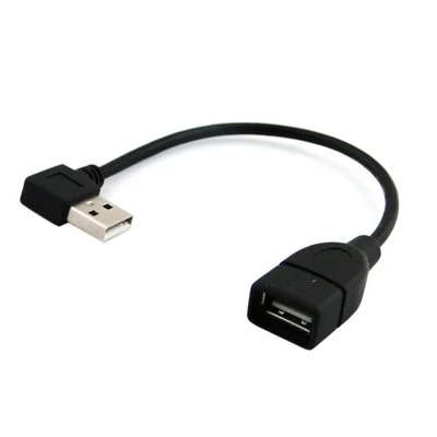 10 см 20 USB 2 0 A штырь гнездо 90 угловой Удлинительный адаптер кабель USB2.0