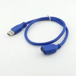 1 шт. USB 3.0 штекер 3.0 гнездо супер быстрый кабель-удлинитель шнура 50 см