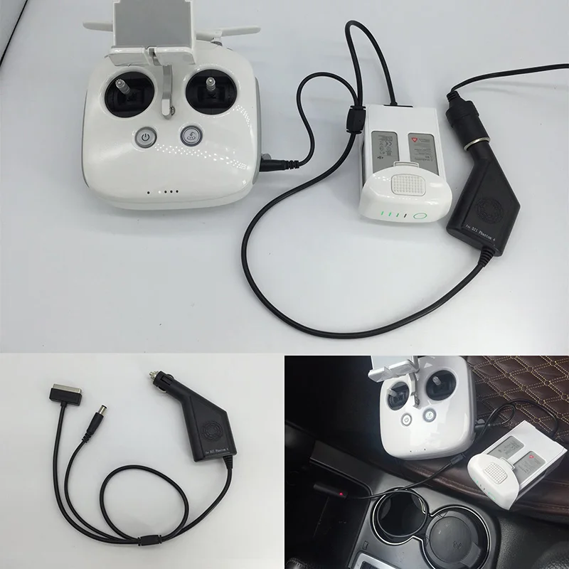 Phantom 4 3 Intelligent Car Charger 17.5V 4A Battery Outdoor for phantom 3S/SE/professional/phantom 4/pro | Электроника
