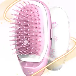 1 шт мини-расческа для волос электрическая Массажная щетка для волос питьевой расческа для волос вынуть антистатические девушки щетка для
