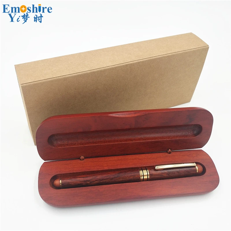 Emoshire  (5) Imported pear mahogany signature pen suit boutique mahogany natural character high - end business gifts custom