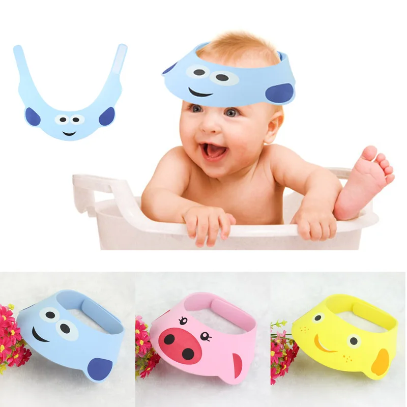 For Baby Adjust Shampoo Shower Bathing Bath Protect Soft Cap Hat Blue touca feminina hats for baby protect baby care soft baby child bath shampoo shower cap hat pink