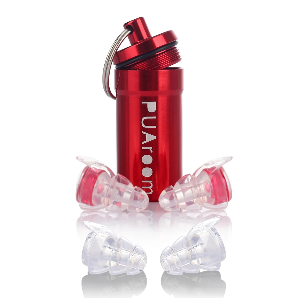 PUAroom High Fidelity Earplugs With 2 Different Sizes Reusable Silicone Ear Plugs for Musicians Motorcycles Live Events and More PUAroom High Fidelity Earplugs With 2 Different Sizes Reusable Silicone Ear Plugs for Musicians Motorcycles Live Events and More