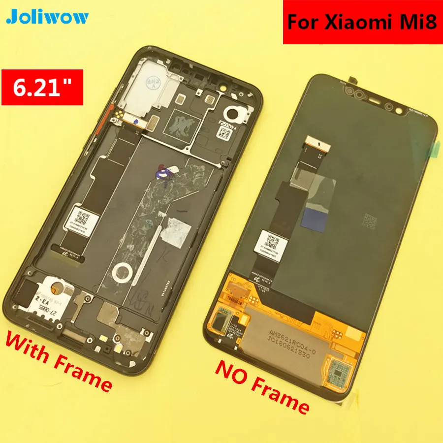

6.21" For Xiaomi MI Mi8 LCD Display Touch Screen Digitizer Assembly For Xiaomi Mi8 Mi 8 LCD With Frame Screen Replacement