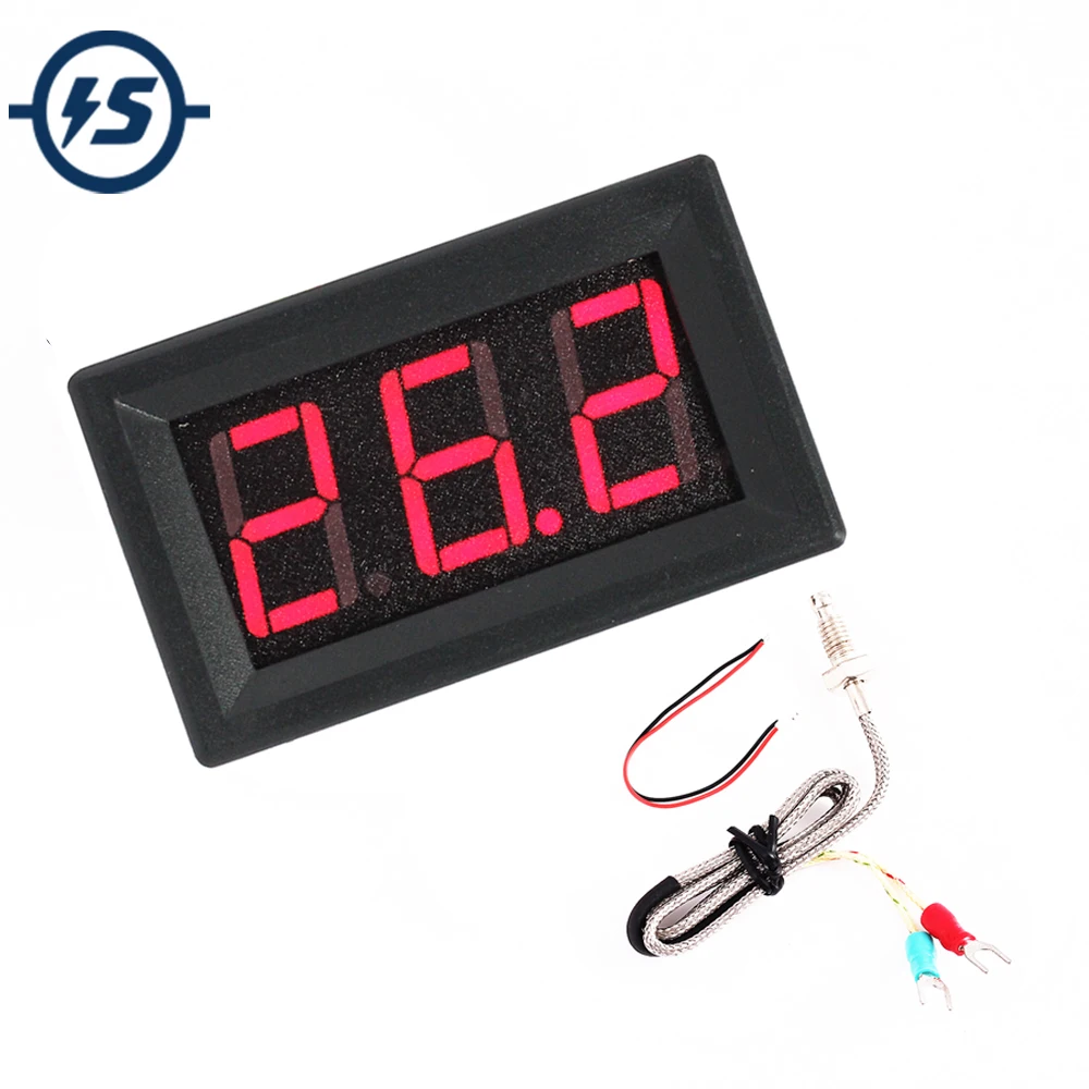 

IC Tester Thermometer High Temperature Meter K-Type M6 DC 4.0V-28V Thermocouple Single Digital LED Display