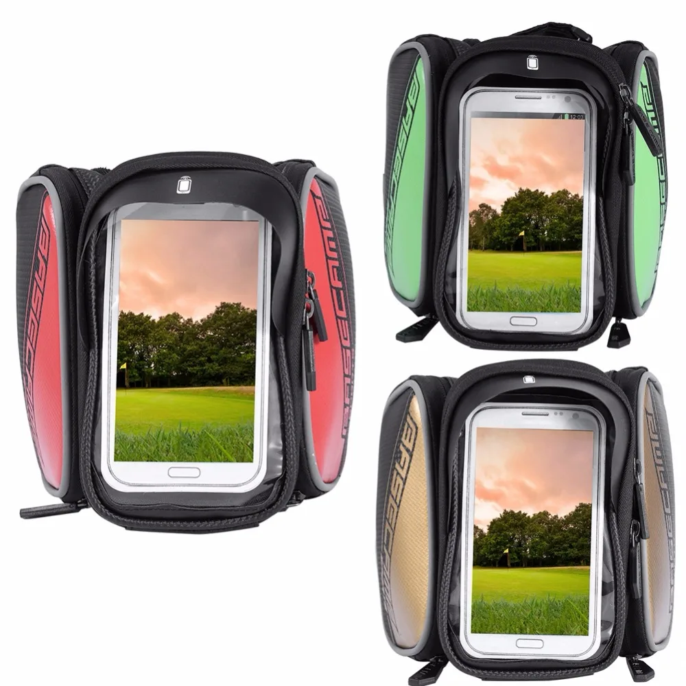 Waterproof Bike Phone Bag Holder Frame Attachment Mount Bag Bicycle Top Tube Phone Bag Pouch For