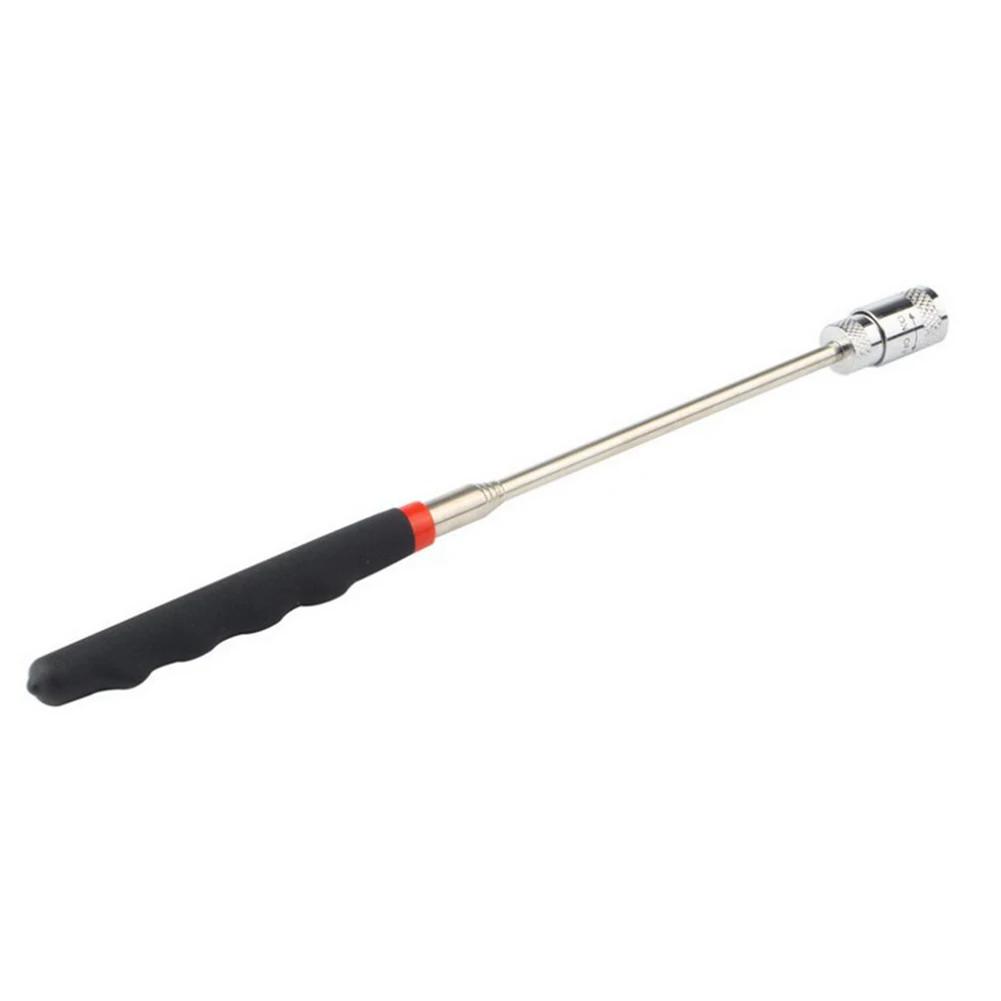 

Hot Sale Universal Magnetic Pick Up Stick Strong Suction Telescopic Extension Rod with Lights Handheld Tool Black
