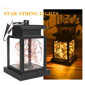 

Solar Copper Wire Outdoor Waterproof LED Lamp Garden Decoration With Clip Solar garden Lights String second gear slide switch