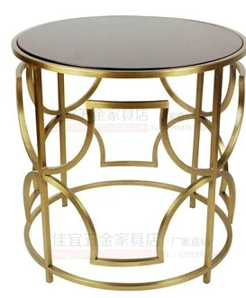 

Gold-plated stainless steel small tea table