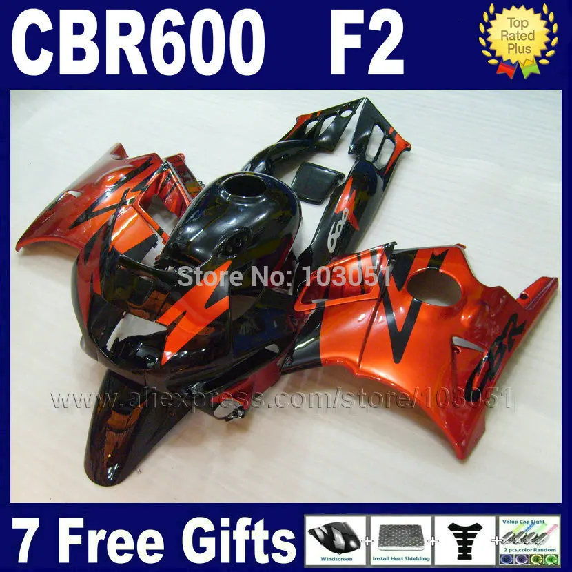 Customize motor fairings kit for Honda CBR600 F2 1991 1992 1993 1994 CBR 600 F2 92 93 CBR600 F
