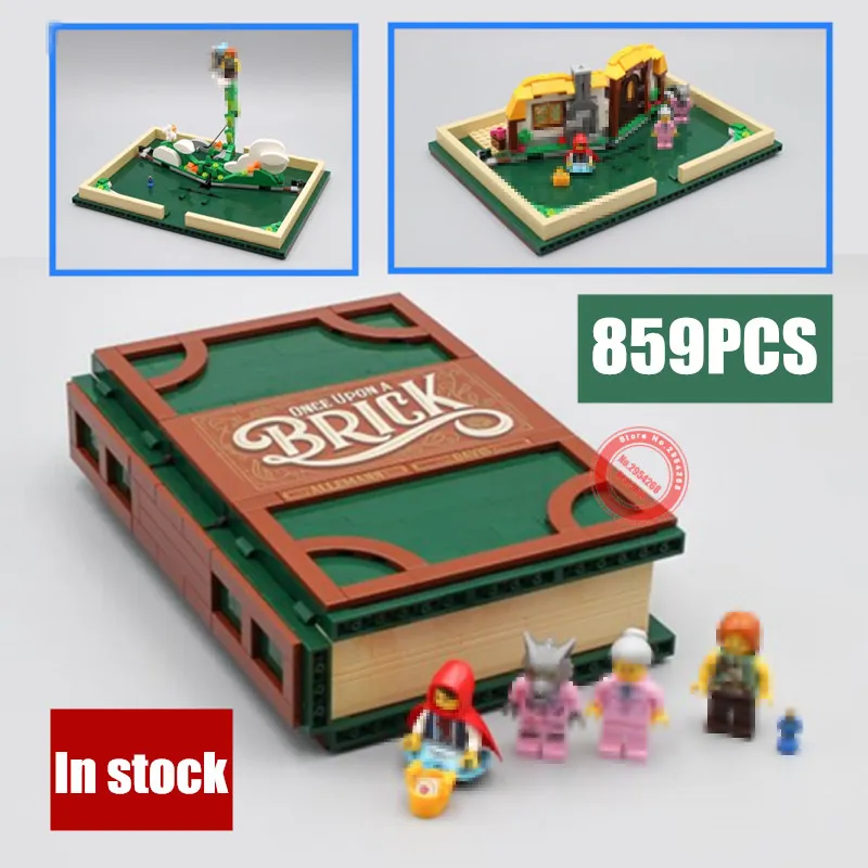 

New Idea Series Pop-up Book fit legoings 21315 city girls Model Store book Building Blocks Bricks Educational diy Toys kid gift