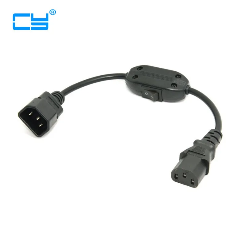 

Удлинительный кабель C14-C13 «Папа-мама» с переключателем, 30 см, IEC 320