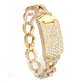 

XG61 New Luxury Women's Wrist Watch Stainless Steel Band Bracelet Rhinestone Analog Quartz Watch Rose Gold