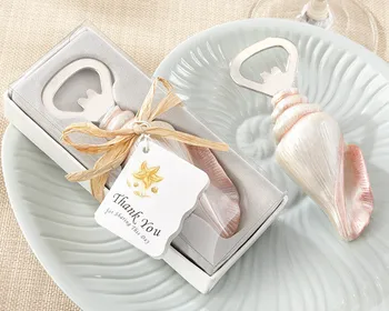

150 pcs Conch Bottle Openers Favors Gift for Guest Beach Series Wedding Sea Shell Bottle Opener Kithcen Accessories