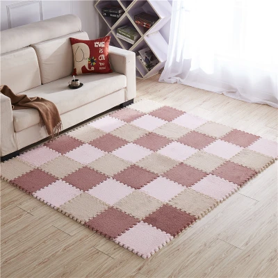 Tapis Enfant Tapete Infantil Поролоновый развивающий коврик-пазл детский игровой коврик для гостиной напольный коврик для детского спортзала - Цвет: Светло-желтый