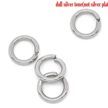 Шампуры из нержавеющей стали Открыть Перейти Кольца в серебряном тоне, диаметром 6 мм. Результаты, продано за упаковку 50