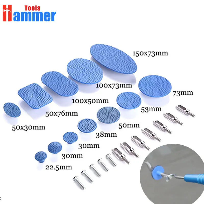 

PDR Dent Puller Tabs Glue Pulling Tabs Paintless Dent Repair Car Dent Removal Body Repair Kit