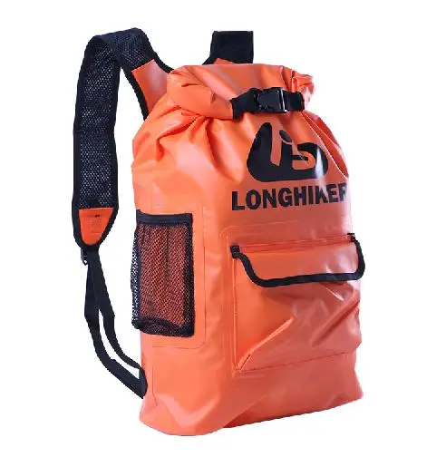 16L LONGHIKER герметичный Водонепроницаемый Сухой пляжный рюкзак сумка для наружного ПВХ пешего туризма непромокаемые водонепроницаемые Рюкзаки Сумка 20л/16Л/13л - Цвет: 16L