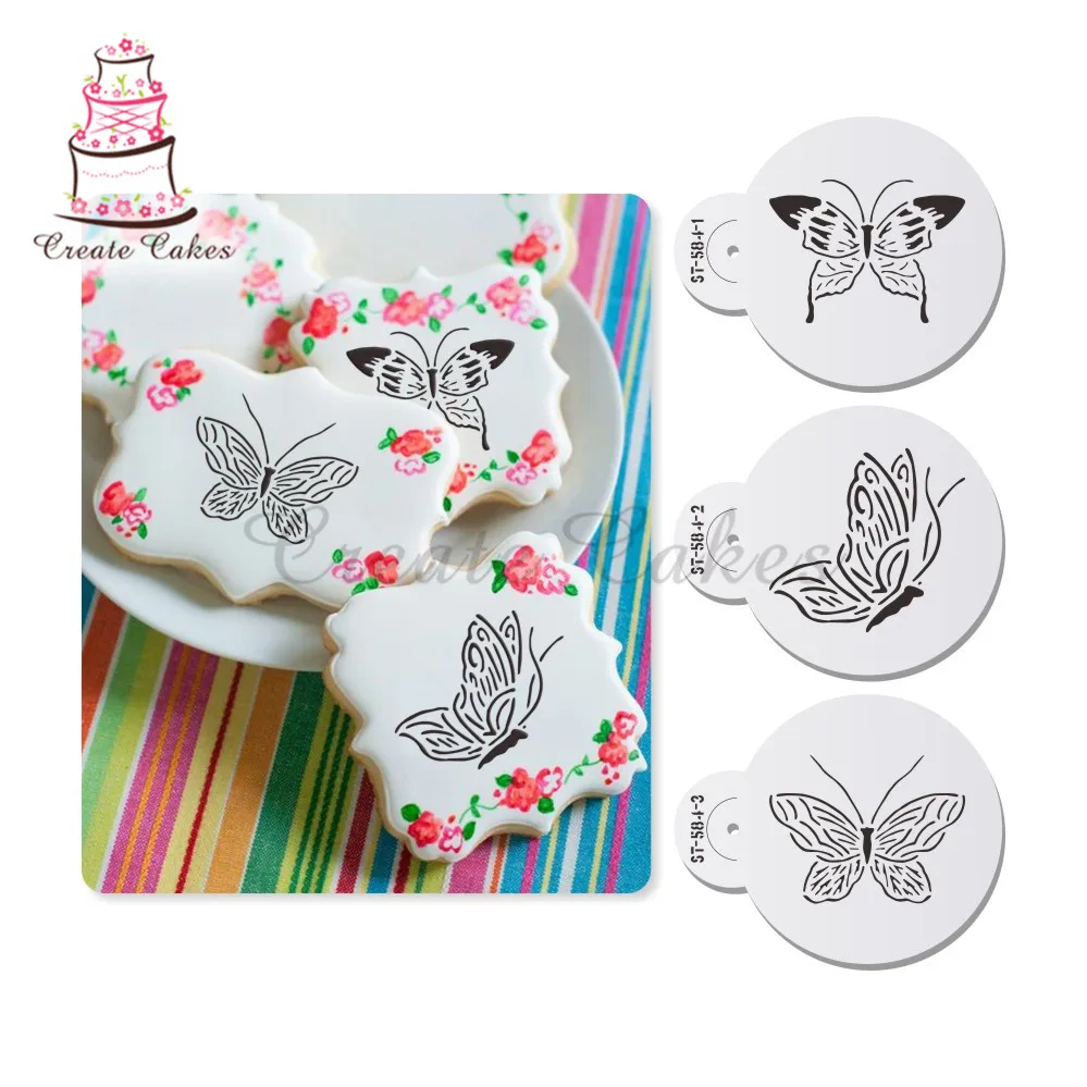 

Various Bikini Pattern Cookie Stencil Set Fondant Plastic Painting Stencil Decoration Stencil for Cookie