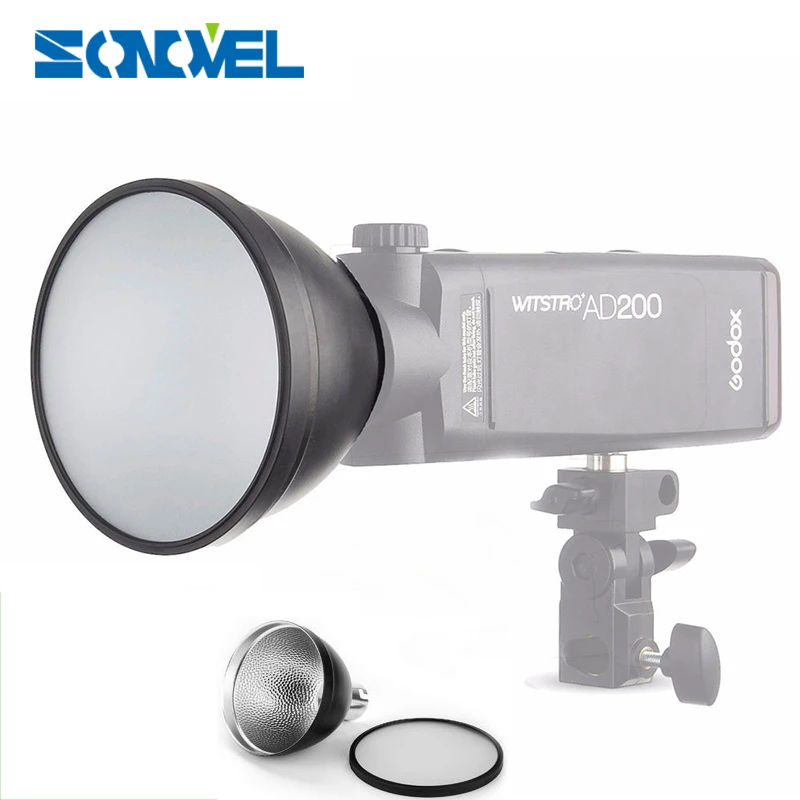 Godox AD-S2 Reflektor AD-S15 Schutzkappe für Godox AD200 AD200Pro Blitz Godox AD-S2 Reflektor AD-S15 Schutzkappe für Godox AD200 AD200Pro Blitz
