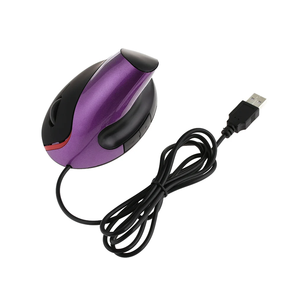 USB Wired Vertical Mouse Ergonomic Design Wrist Rest Optical Gaming