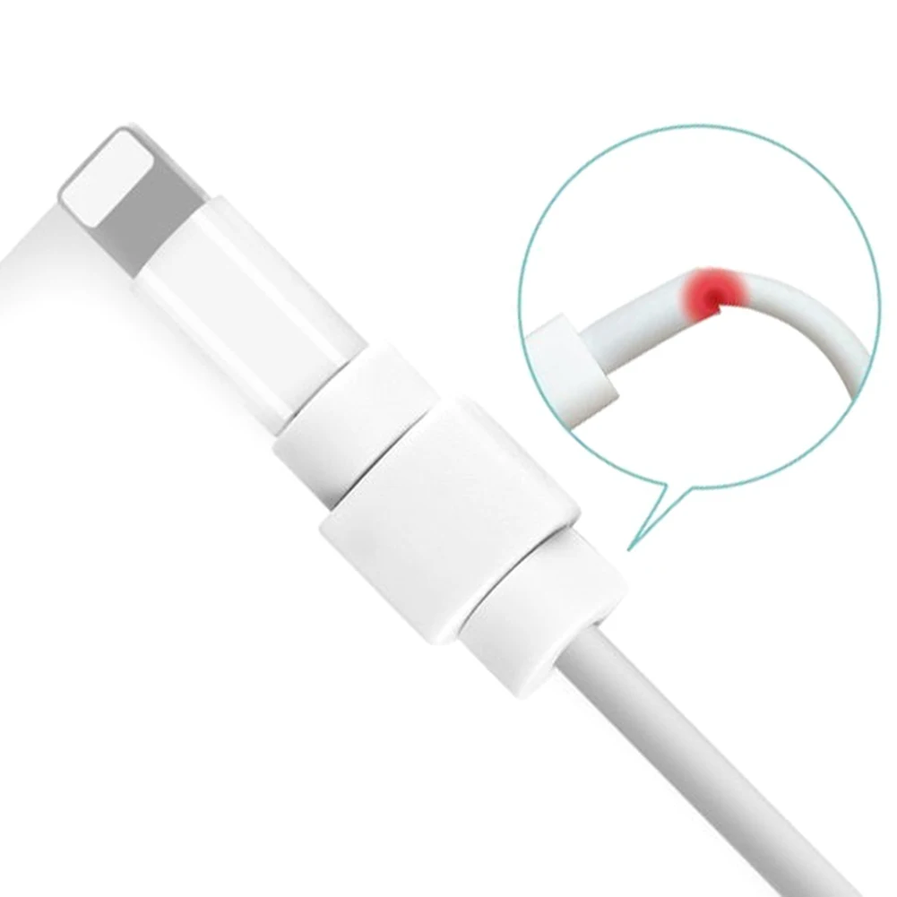 20 шт usb кабель для зарядки, кабель для наушников разных цветов, защитный разъем для зарядки, защита от поломок