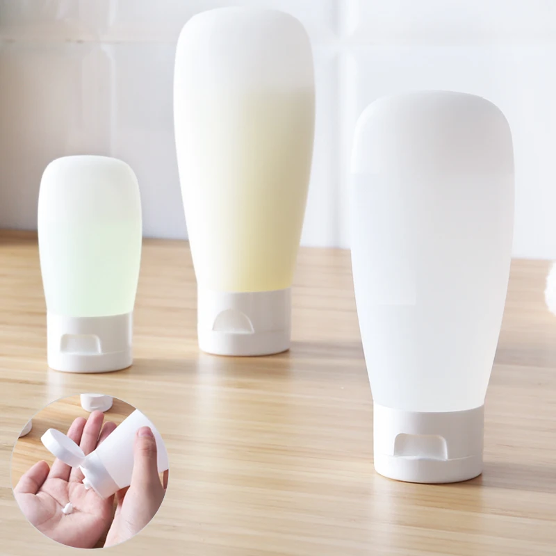 Portable Soap Dispensers PE hose clamshell squeeze bottle cosmetic bottled facial cleanser