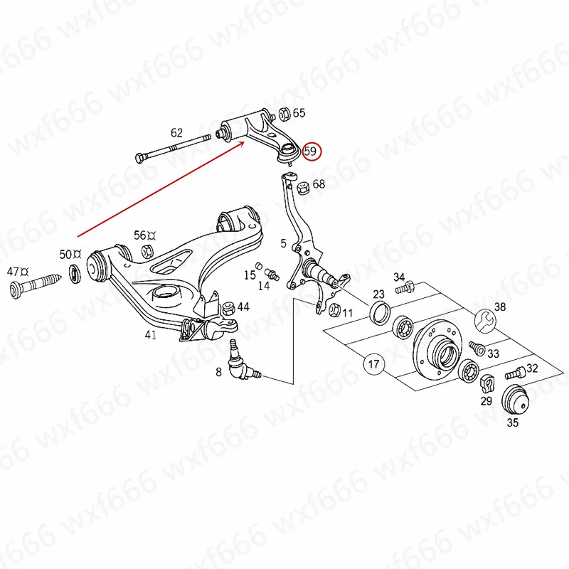 Переднее колесо поворотный рычаг подвеска рычаг W210 E230 E260 E280mer ced es-be nzE320 боковой рычаг управления передний регулируемый верхний рычаг