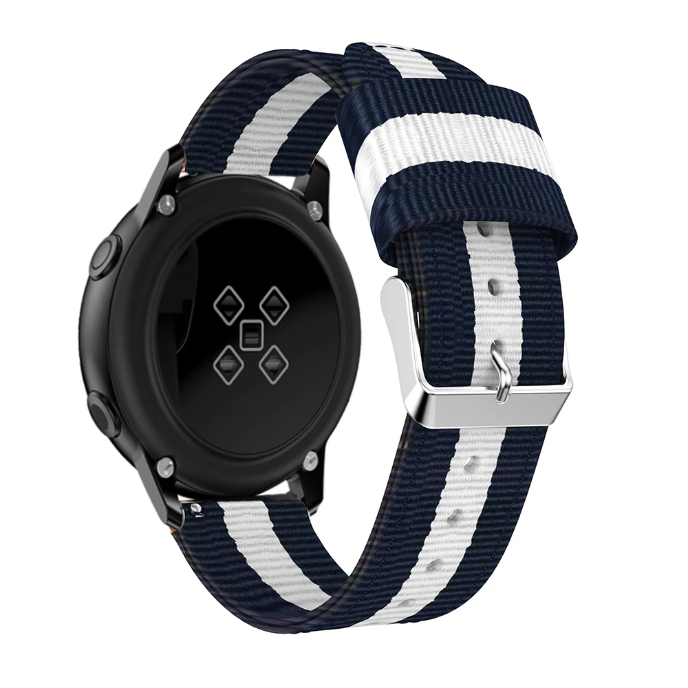 20 мм ремешок для часов Ремешок для samsung Galaxy Watch Active 2 Smartwatch ремешок нейлон заменить браслет для Galaxy Watch 42 мм или gear S2