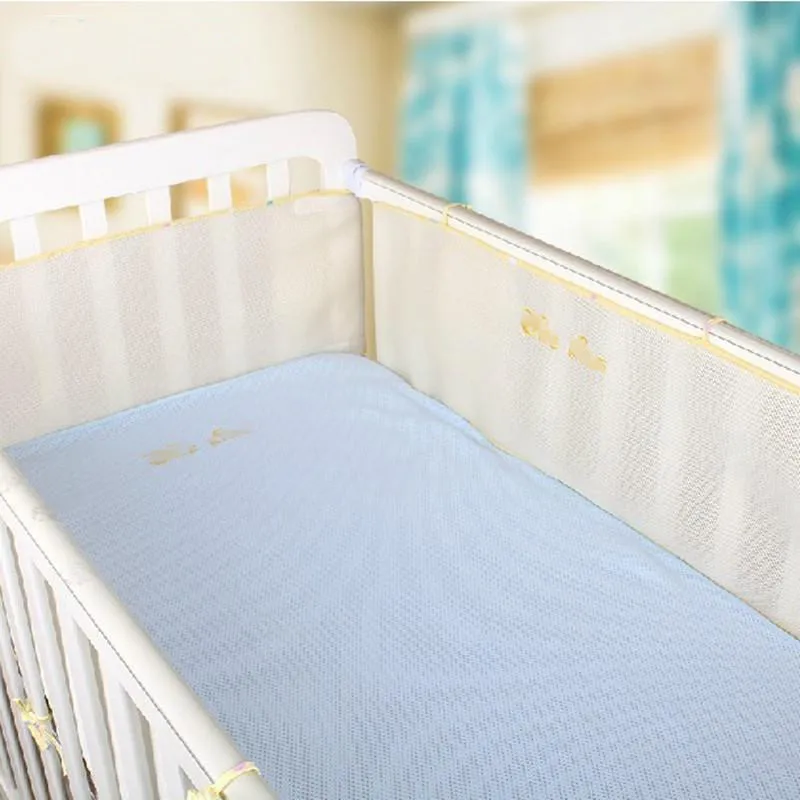 Summer Newborn crib bumper Breathable Baby Breathable Mesh Crib Liner