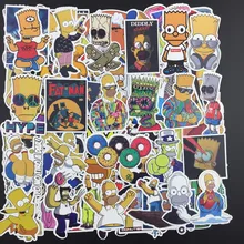 100Pcs lot American Drama Rick and Morty Funny Sticker Decal For Car Laptop Bicycle Motorcycle Notebook