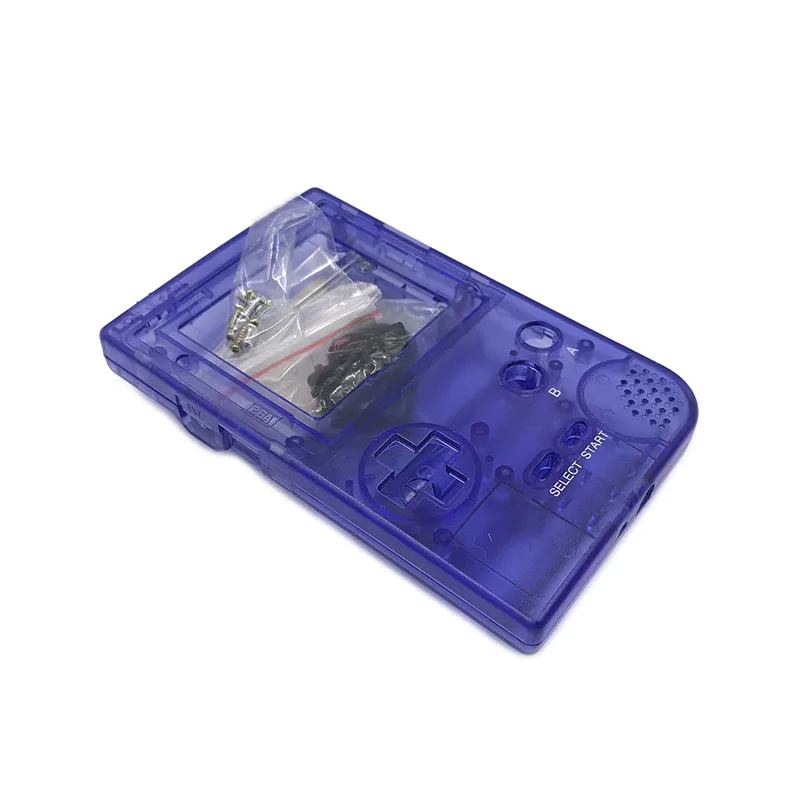 Full Case Cover Housing Shell Replacement for Gameboy Pocket Game Console for GBP grey Shell Case with Buttons Kit